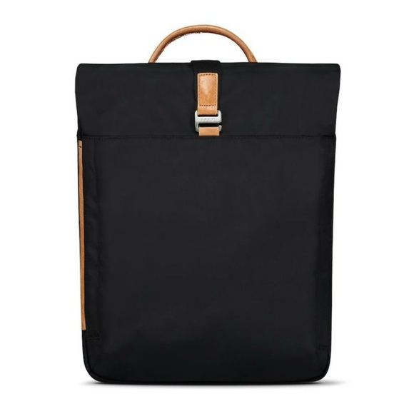 Senz Sam Black Water-Resistant Commuter Backpack